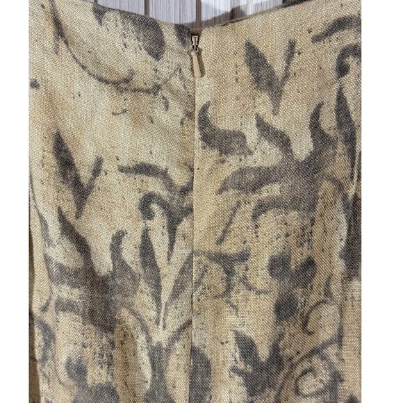 Lauren Ralph Lauren Floral Linen Midi Skirt Women’s Size 4 Brown A-Line Peasant - Picture 5 of 11